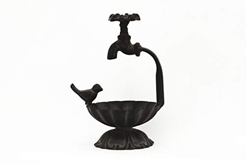 Parisloft Casting Iron Bird And Water-Tap Decorative Metal Soap Dish Farmhouse Rustic Home Decor #TOP28
