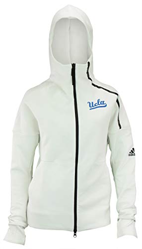 adidas Women s UCLA Bruins Z.N.E Full Zip Hooded Jacket, White Large