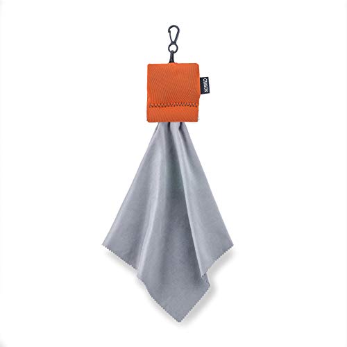 Carson Stuff-it Pro-Paño de Microfibra para Lentes-Naranja Limpiador, Unisex Adulto, Talla única