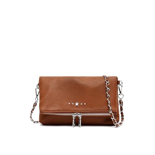 MISAKO Laurini bolso bandolera pequeño con solapa Mujer - Laurini Camel 13 X 20 X 4 cm