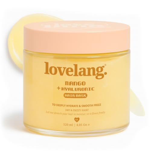 Image of Mango + Hyaluronic Hair Mask | Deep Hydration & Frizz Control | For Dry, Frizzy Hair | Smoothes & Nourishes | All Hair Types, 120 millilitre