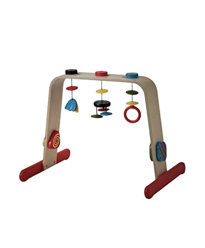 LEKA Baby gym, birch/multicolour (54 cm, multicolor)