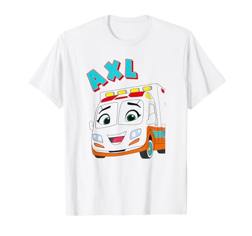 T-shirt Disney Firebuds Axl pour enfant en coton confortable bleu