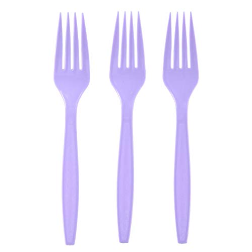 Big Party Pack Plastic Forks | Lavender | 100 ct. | Party Supply