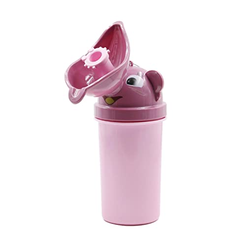 MXRGUMVI Orinal de viaje para niños pequeños, botella para orinar, para niños, coche, viajes, color rosa