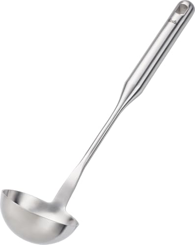 Fissler Essential/Edelstahl-Saucenlöffel (33 5 cm) Sauciere Schöpfkelle Suppen-Kelle mit Aufhänge-Öse Spülmaschinen-geeignet