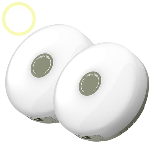 DRABEX Outdoor Waterproof Portable Stowable String Light, Camp String Lights, Multifunctional Outdoor Camping Light, Retractable LED Tent Light, LED String Lights for Camping Decor (Warm, 10m*2)