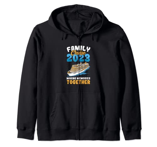 Family Cruise 2023 Boat Voyage Vacation Funny Cruise Ship Sweat à Capuche