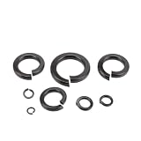 1~200pcs Black Carbon Steel Spring Gasket Split Lock Elastic Gasket...