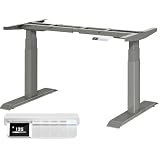 MAIDeSITe T2 Pro Max Scrivania Elettrico Regolabile in Altezza, Regolabile a 135 cm, Capacità di Carico 160kg, con Sistema di Controllo Piano-Master e Funzione di Protezione Anti-collisione