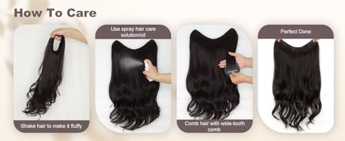 Image of Artifice 5 Clip Straight Clip in Hair Extensions for Women Natural Soft Clip on Extensions Synthetic Thick Hairs for Any Event for Girls Hair Extension Golden Brown 26 inch