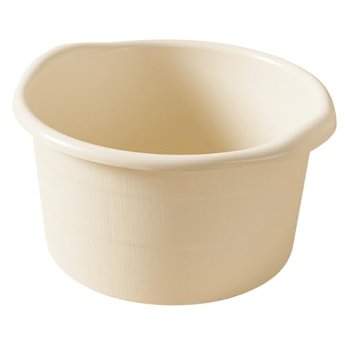 Balde para baño de pies Angoily plástico beige miniatura 1
