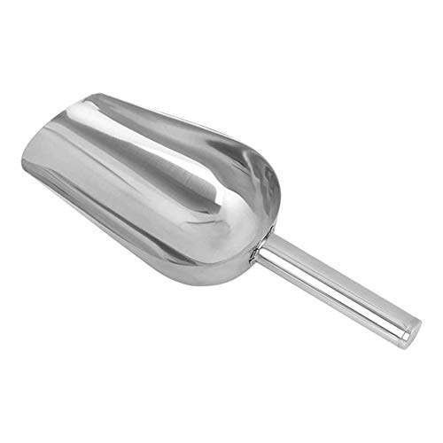 FOUTP 1 Pièce Pelle En Acier Inoxydable,Scoop Alimentaire Pelles À Glace Cuillères À Bonbons Farine Pratique Pelle À Glaçon Pelle Inox En Acier Inoxydable Pour Cuisines, Bars, Buffets, Fêtes, Céréales