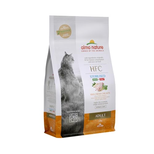 Produktbild von Almo Nature HFC Sterilisiertes Huhn Trockenfutter für Katzen - 1,2 kg