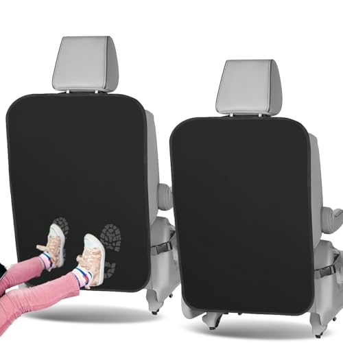 VBGURR 2 Stück Autositzschutz Rückseite Kinder,Sitzschutz Auto Rückenlehne, Rücksitzschoner Kindersitz, Rückenlehnenschutz Auto Kinder, Wasserdicht & Pflegeleicht