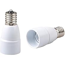 E-Simpo 10-Pack E17 to E14 Light Socket Adapter,E17 to E14 Lamp Base Converter,PBT Housing Rohs