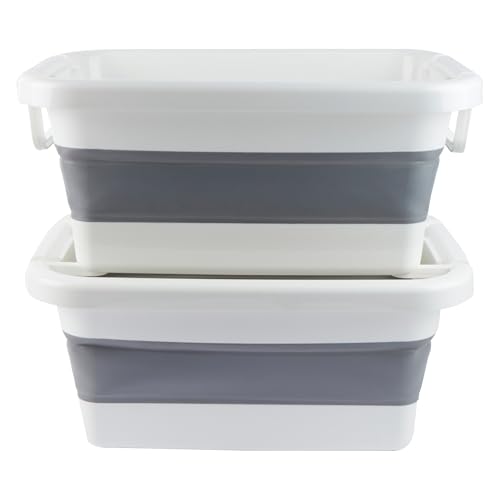 Beldray COMBO-8810 Lot de 2 paniers à linge empilables - Capacité de 36 litres - Organisez et triez facilement le linge - Fonctions innovantes d'empilage et de verrouillage - Poignées de transport