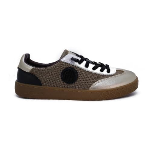 The Happy Monk - Zapatillas Serraje con Puntera Metalizada - Paris 002 para: Mujer Color: FLOTER Talla: 41