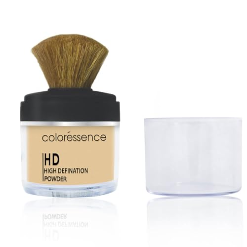 COLORESSENCE HD Translucent Loose Powder for Makeup Setting | Lightweight & Ultra Fine | Mattifying Oil-free Formula | Ivory (Off White) - 10g
