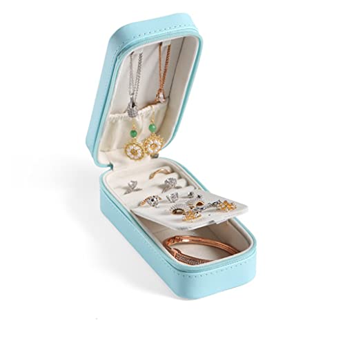 Caja de Almacenamiento portátil de 2 Capas para Accesorios para el Cabello, aretes, Anillos y Joyas