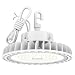 HYPERLITE LED High Bay Light 100W 5000K 13,500LM (135lm/w) CRI>80 1-10V Dimmable 5' Cable with 110V Plug Hanging Hook Safe Rope UL/DLC Approved for Workshop Gym Warehouse