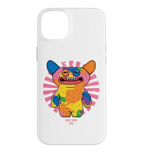 Fuggler Grin Grin Snuggler ���g�� ���{�ꕶ�� �X�}�z�P�[�X iPhone 14 Plus �p