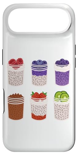 Chia Pudding Jars Meal, Prep Healthy Vegan Breakfast Food �X�}�z�P�[�X iPhone Air �p