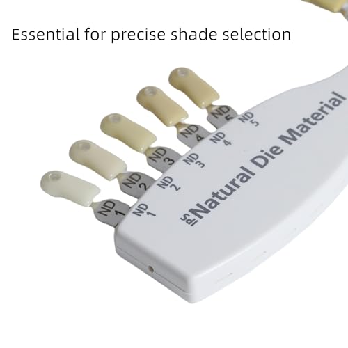 Image of Dental Shade Guide 5 4 Colors | Teeth Whitening Shade Guide | IPS Natural Die Porcelain Veneer Color Guide