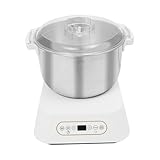 7L Automatische Teigknetmaschine, Edelstahl-Teig-Mehl-Mischer, Teigknetmaschine mit Gärfunktion, Intelligenter Timer, für Frühstücksshops Nudelgeschäfte Knödelshops Kantinen