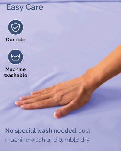 Image of Extra Deep Flex Top Split Head King Fitted Sheet - Hotel Luxury Single Fitted Sheet Only - Easily Fits 18 inch to 24 inch Mattress - Ultra Soft, Wrinkle Free w /Extra Deep Pockets - Lavender