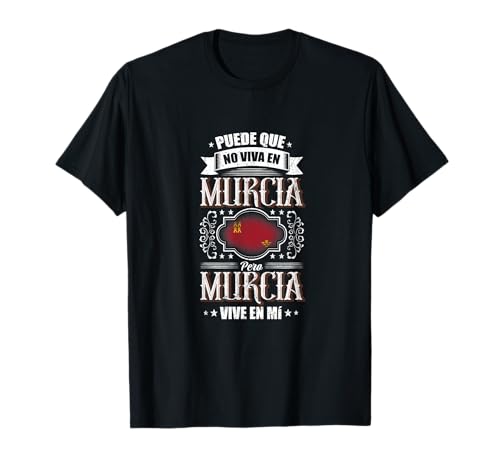 Diseño vintage con escudo de armas Murcia Camiseta Vintage con tema de Murcia Jersey con manga larga para hombre en negro, talla S