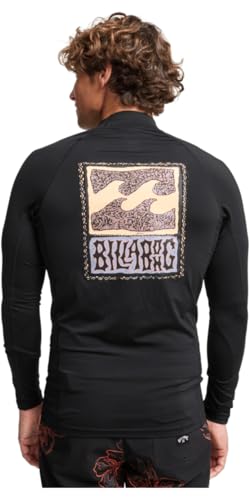 T-shirt technique Billabong Re Issue noir manches longues protection solaire maximale