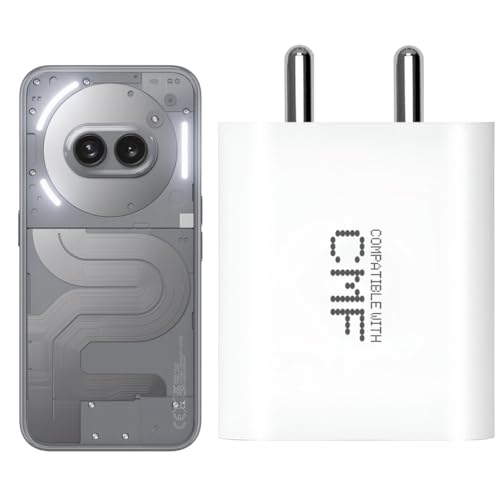 Image of Original 33w Type-C CMF Adapter Charger Compatible with CMF Phone 1, Nothing 1 /2, Phone 2a /2a Plus. Adapter 33 watt Rapid Fast Charger (Nothing 33W)