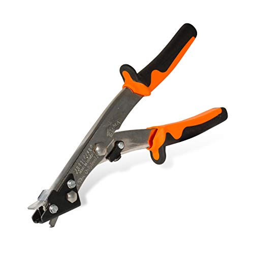 EDMA - Supercoup NR1 - Cisaille Grignoteuse avec Coupe Copeaux Intégré - Pour Tôle Plane - Capacités 0,6 à 2 mm - 11055 - Outil Manuel de Qualité pour...