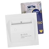 SEWACC Hotel Wandleser 40 a Dreipoliger Schlüsselkartensensor Mit Verzögerungsnetzteil Weiß Zimmerstromsteuerung Für Hotels Und Privatunterkünfte