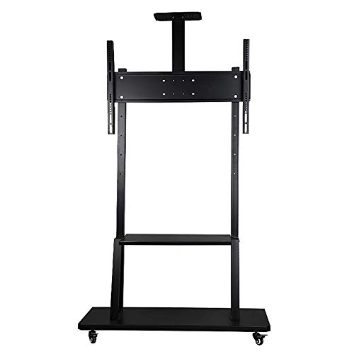 Soporte móvil para TV ajustable de altura con ruedas miniatura 1
