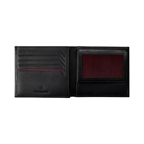 Image of Victorinox Altius Alox, Deluxe Bi-Fold Leather Men's Wallet with RFID Protection, Black (611571)