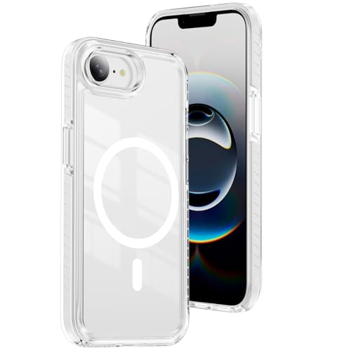 Coque transparente pour iPhone 17e MagSafe antichoc fine Blanc JC