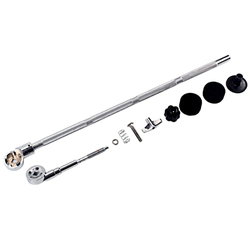 Abaodam Abrazadera para batería soporte, clip de repuesto para accesorios de percusión, resistente, acabado plateado miniatura 2