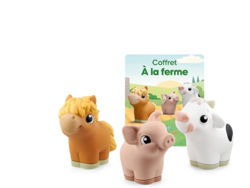 tonies Coffret Mes Premiers, à La Ferme, Compatible Toniebox 1 & 2, Personnage Audio, boîte à...
