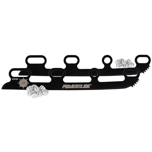 Powerslide Sabres 4W Ice Blade Black Breite Schwarze Edelstahlkufe für 4W Inline Skates maximale Stabilität und sichere Kontrolle bei Allen Eisbedingungen Damen & Herren
