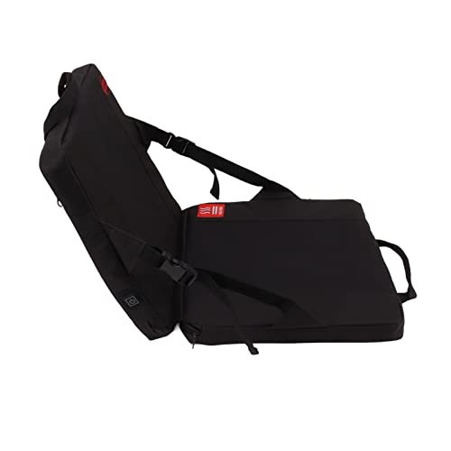 Almohadilla térmica portátil de tela Oxford 600D negra para evitar asientos fríos 7