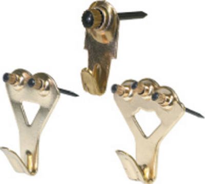 42086 Classic Picture Hangers & Nails Brass Pack - 32