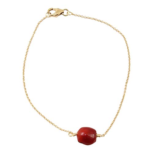 Image of EVELYN BROOKS Peruvian Souvenir Gift Adjustable Bracelet - Meaningful Good Luck Huayruro Red Black Seed