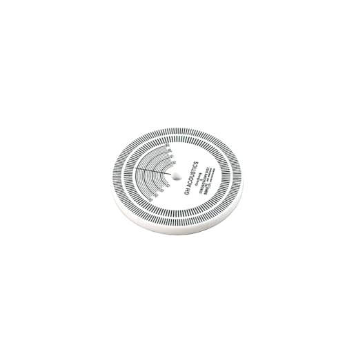 Alnicov LP Stroboskop-Scheibe, Plattenspieler-Kalibrierung, Strobe-Scheibe, Geschwindigkeit anpassen mit doppelseitigem Tachomete für LP-Schallplattenliebhaber