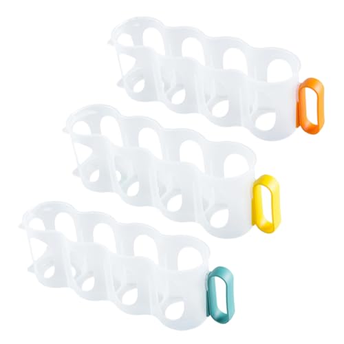 Cabilock 3-Piece Fridge Organization Soda Can Organizer for Refrigerator Can Holder for Refrigerator Plastic Can Rack Kitchen Can Organizer Beer Supply