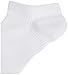 PEDS Women's Coolmax Low Cut No Show Socks With X-wrap Arch Support, 6 Pairs, White, Size: 9-11