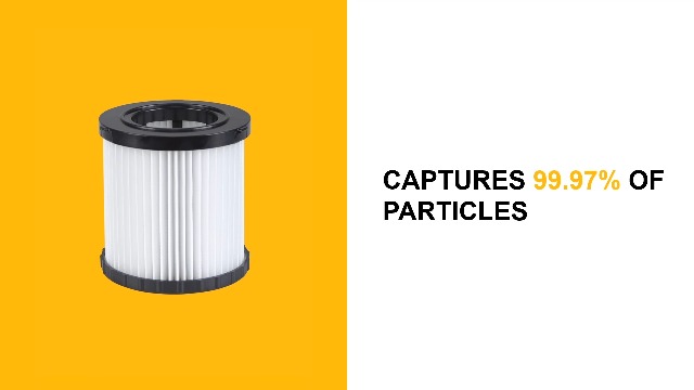 Image of 3 Pack Replacement Cartridge Filter for DeWalt DCV580 /DCV581H Models | Precision OEM Fit, Professional Filtration, Built for Tough Jobs, Reusable Design, Trusted Performance