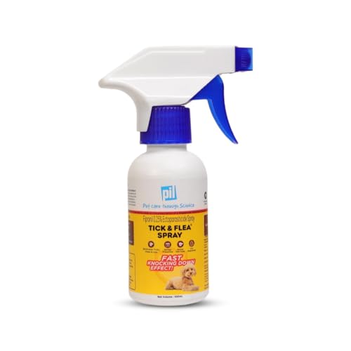 Image of PIL Tick & Flea Spray for Dogs & Cats | Fast-Acting, Long-Lasting Formula | Treats Acute Infestations | 100ml