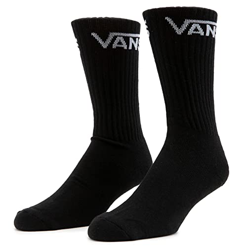 Vans, Men's Crew Socks, 3-Pair Pack (1-6, Black/Grey/White) #TOP2